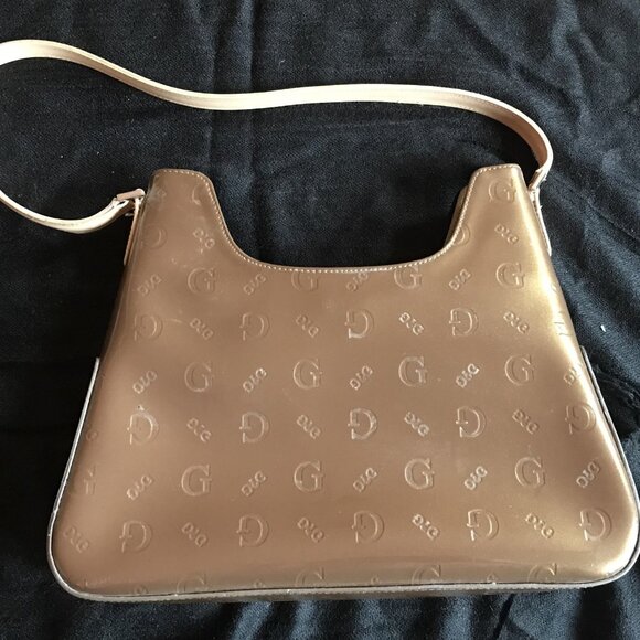 Gold Guess Tote Purse - Picture 1 of 8